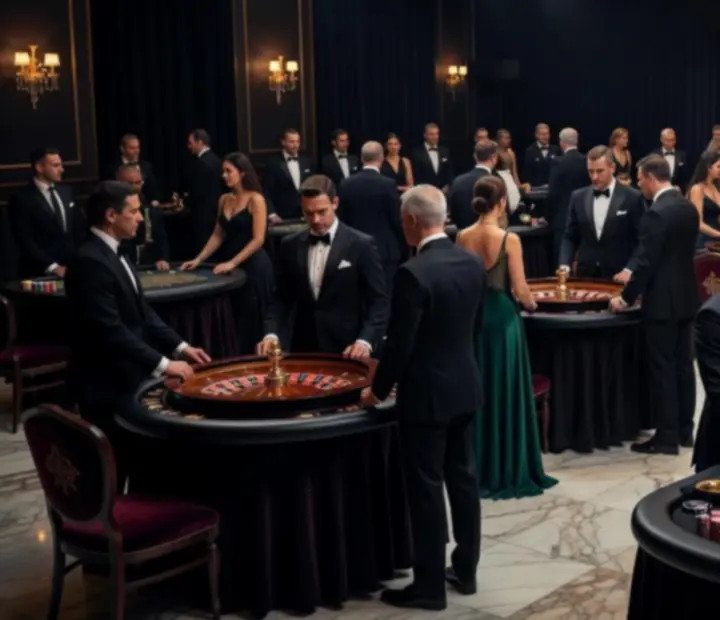 Wieczorne wydarzenie firmowe w klimacie casino night z mobilnymi stołami